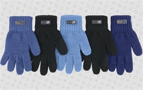 Теплыши перчатки TGm-108 одинарная вязка (размер 13/3-4года) TGm-108