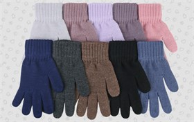 Теплыши перчатки TGx-004 одинарная вязка (р.16/9-10лет) TGx-004