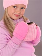 Теплыши варежки TMF-004 флисовые на подкладе (р.12,5/2-3года) TMF-004