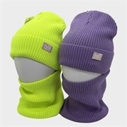 Amali комплект Girl, шапка подклад хлопок+снуд (р.52-54) ЧЗ 15959-Л