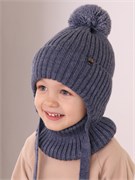 Поляярик комплект E-06-33 шапка подклад флис+ снуд (р.48-50) ЧЗ E-06-33