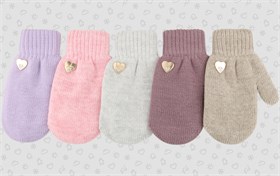 Теплыши варежки TMg-025 двойная вязка (р.16/9-10 лет) TMg-025