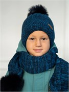 AGBO комплект 2279 Tarpan шапка вязаная, подклад флис + шарф (р.50-52) ч/з - копия 2279 Tarpan/1
