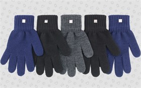 Теплыши перчатки TGm-012 одинарная вязка (р.16/9-10лет) М TGm-012