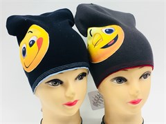 ambra шапка двойной трикотаж смайл (р.52-54) 1734-1