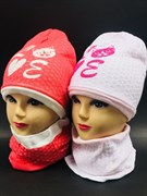 AGBO комплект 1500 SYBILLA шапка подкл.трикотаж+ снуд (р.48-50) 1500 SYBILLA