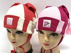 Boys Girls шапка одинарный трикотаж (кисточки)(р.46-48) 4277