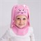 Milli шлем модель Зайчик, на хлопке (на 1,2,4,6лет) демисезонный ч/з зайчик-д/с
