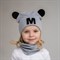 Milli комплект Mikki, шапка+ снуд  двойной трикотаж (р.48-52,52-56) Mikki